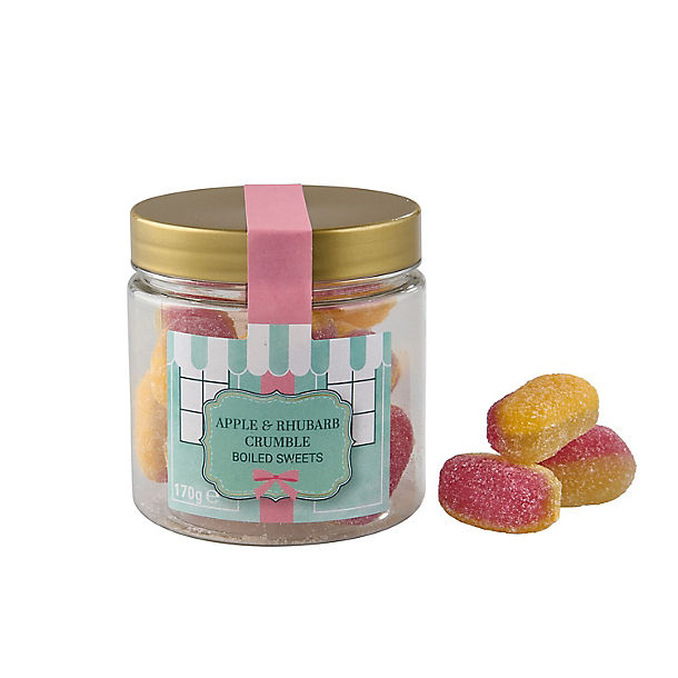 Lakeland Apple & Rhubarb Crumble Boiled Sweets 170g