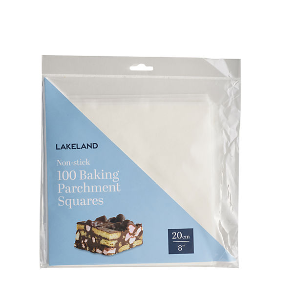 100 Baking Parchment Liner Paper Squares 20cm