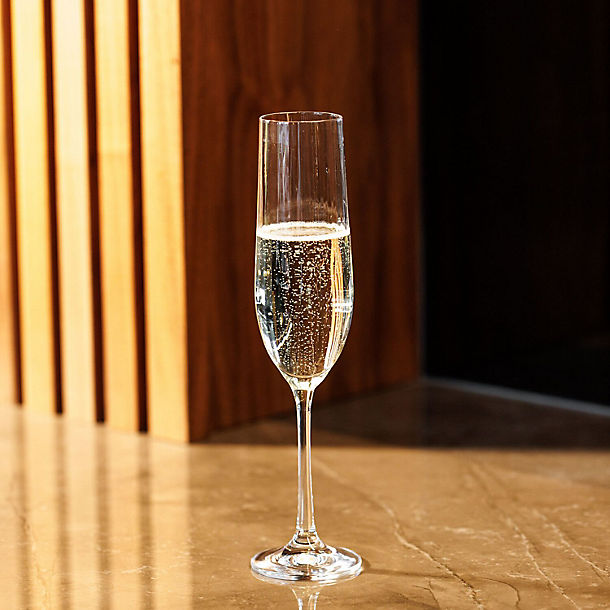 4 Mikasa Treviso Champagne Flutes 190ml
