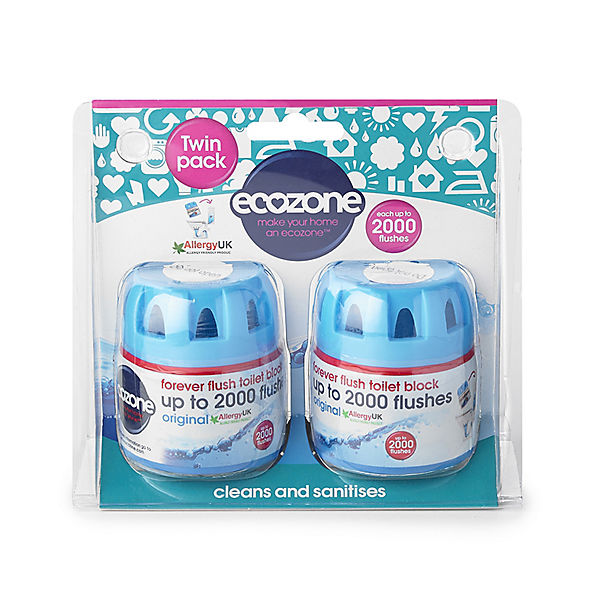 Ecozone Forever Flush 2000 Toilet Cleaner Blocks 2 Pack