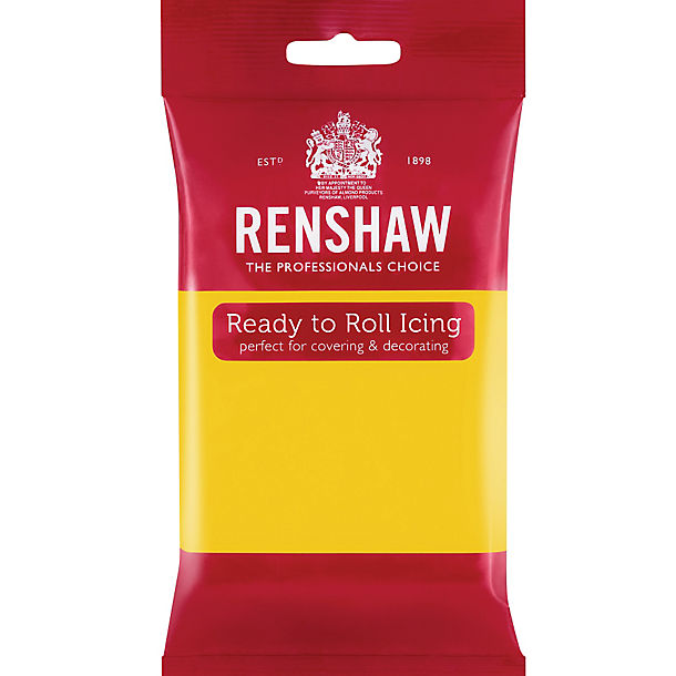 Renshaw Ready to Roll Coloured Icing - 250g Yellow