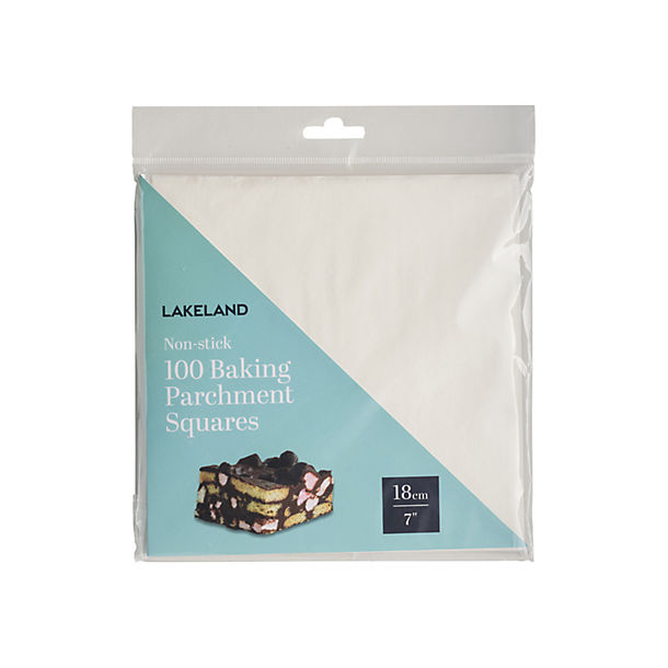 100 Baking Parchment Liner Paper Squares 18cm