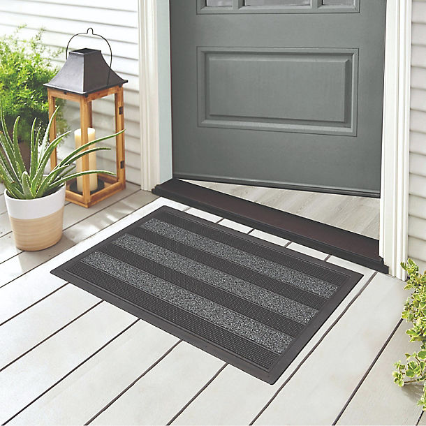 Likewise Matting Cactus Grey Outdoor Doormat 75 x 45cm