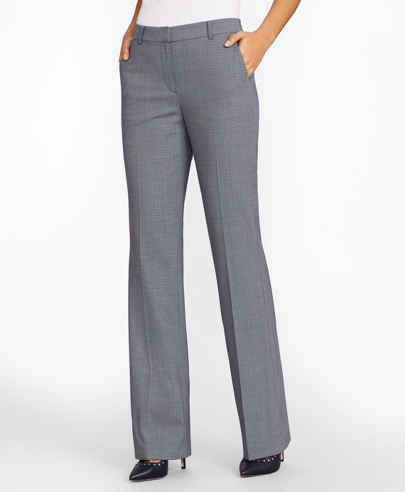 Petite Houndstooth BrooksCool® Merino Wool Pants