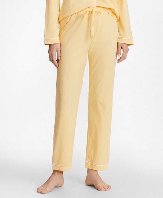 Logo-Embroidered Pima Cotton Interlock Jersey Pajama Set