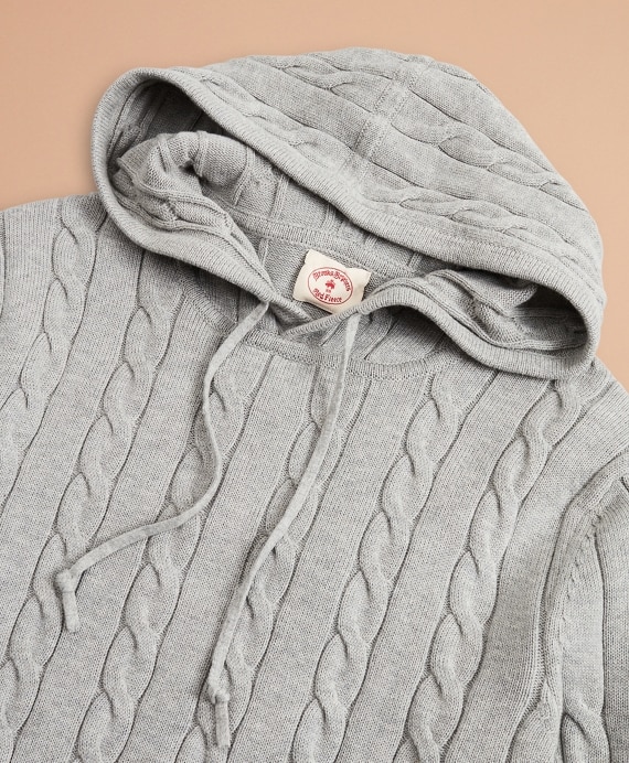 Cable-Knit Hoodie