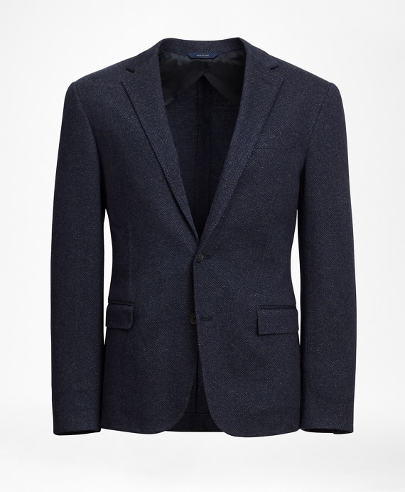Regent Fit Two-Button Herringbone Knit Sport Coat