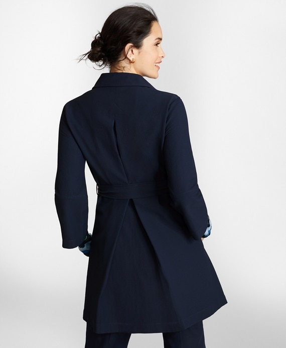 Water-Repellent Seersucker Coat