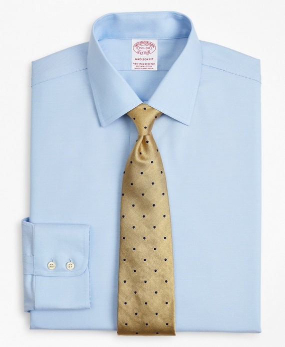 Stretch Madison Classic-Fit Dress Shirt, Non-Iron Twill Ainsley Collar