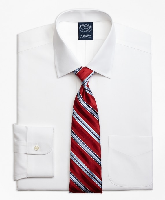 Stretch Big & Tall Dress Shirt, Non-Iron Pinpoint Spread Collar