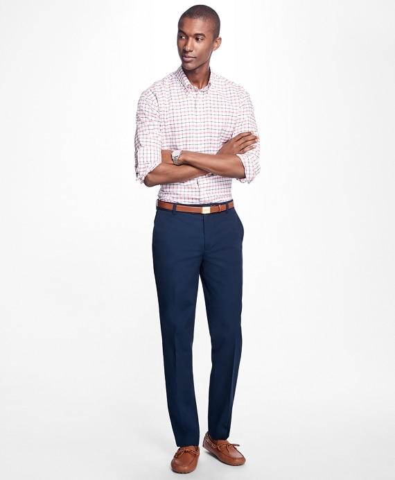 Milano Fit Oxford Large Check Sport Shirt