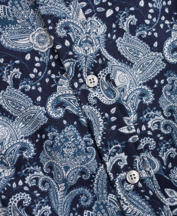 Regent Fit Paisley Flannel Sport Shirt