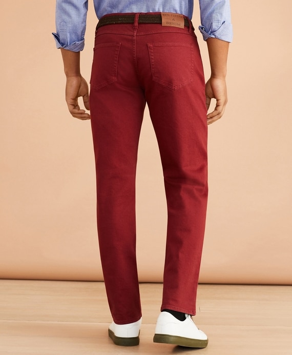 Garment-Dyed Five-Pocket Jeans