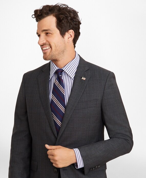 Regent Fit Plaid 1818 Suit