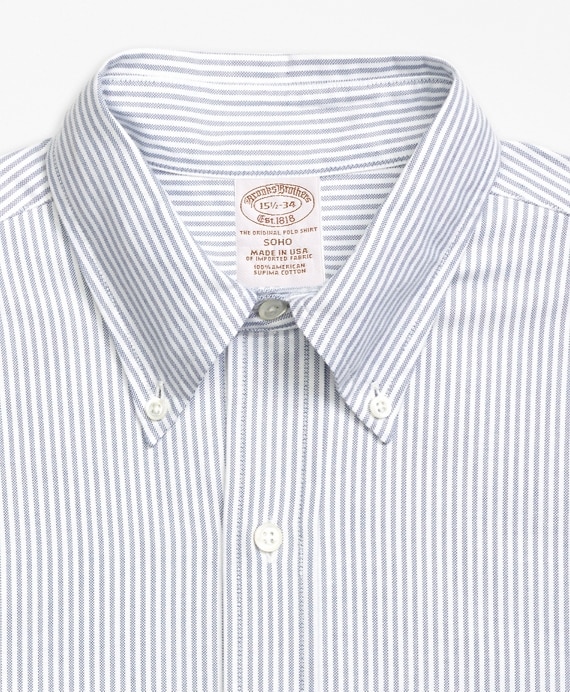Original Polo® Button-Down Oxford Soho Extra-Slim-Fit Dress Shirt, Bengal Stripe