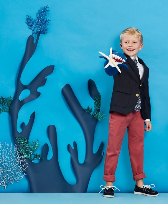 Boys Washed Cotton Stretch Chinos