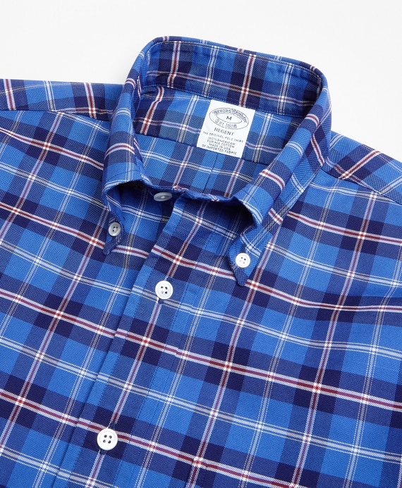 Regent Fit Oxford Plaid Sport Shirt