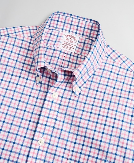 Stretch Madison Classic-Fit Sport Shirt, Non-Iron Windowpane