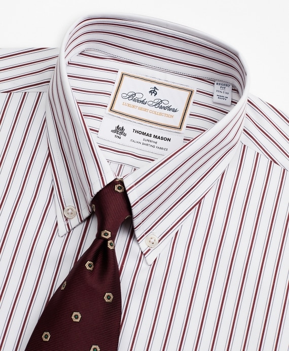Luxury Collection Regent Fitted Dress Shirt, Button-Down Collar Stripe