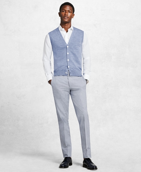 Golden Fleece® 3-D Knit Fine-Gauge Merino Button-Front Vest