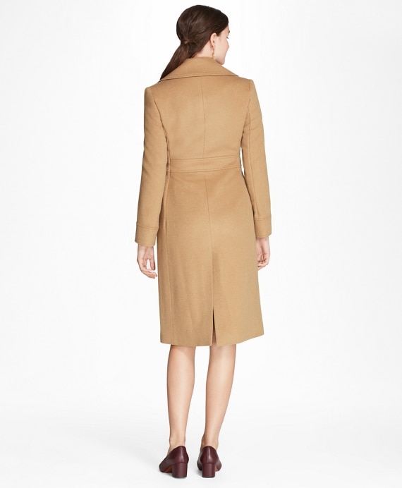 Petite Camel Hair Polo Coat