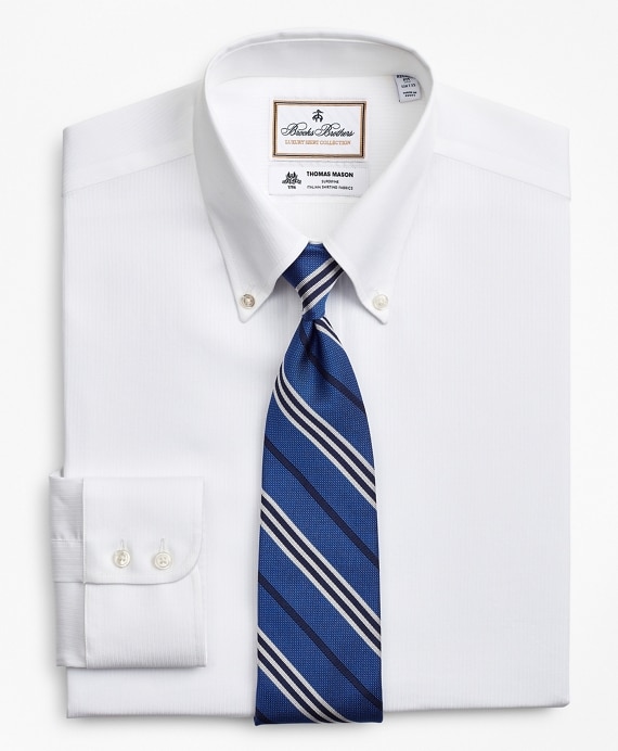 Luxury Collection Regent Fitted Dress Shirt, Button-Down Collar Self-Stripe