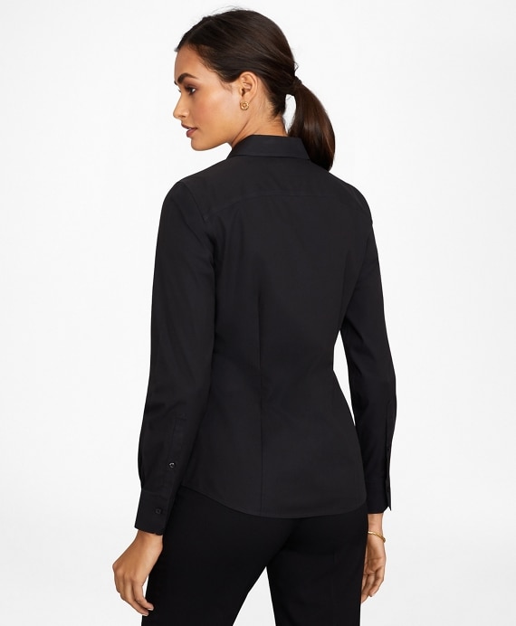 Non-Iron Tailored-Fit Stretch Supima® Cotton Dress Shirt