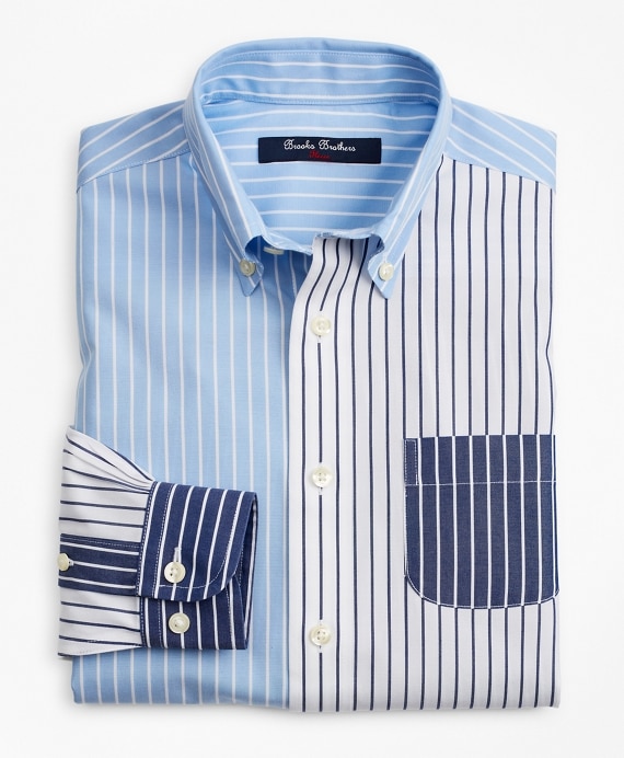 Boys Non-Iron Fun Stripe Sport Shirt