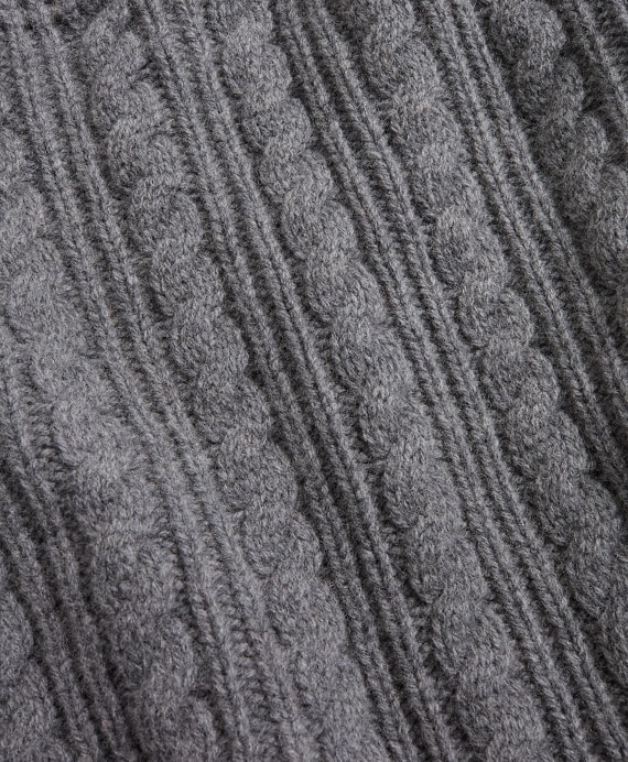 Half-Zip Merino Wool Cable-Knit Sweater