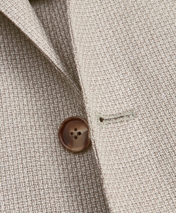 Regent Fit Three-Button Hopsack Sport Coat