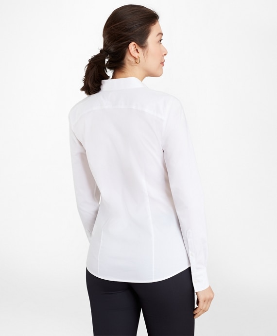 Petite Tailored-Fit Performance Non-Iron COOLMAX® Poplin Shirt