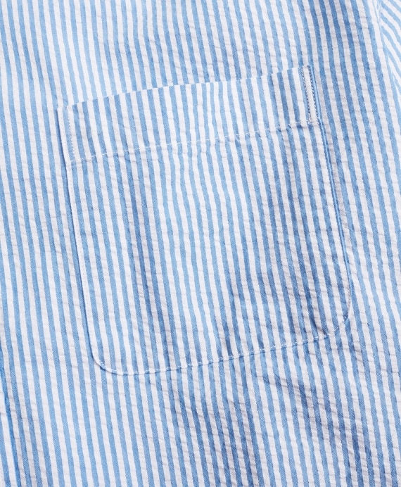 Regent Fitted Sport Shirt, Seersucker Stripe