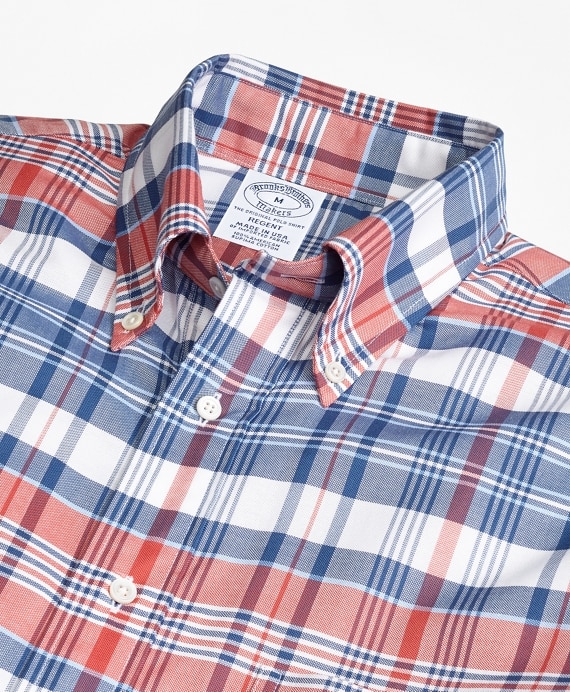 Regent Fit Oxford Madras Plaid Sport Shirt