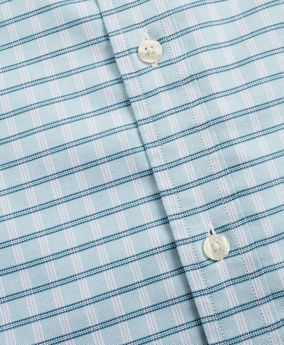 Stretch Regent Fitted Sport Shirt, Non-Iron Short-Sleeve Check