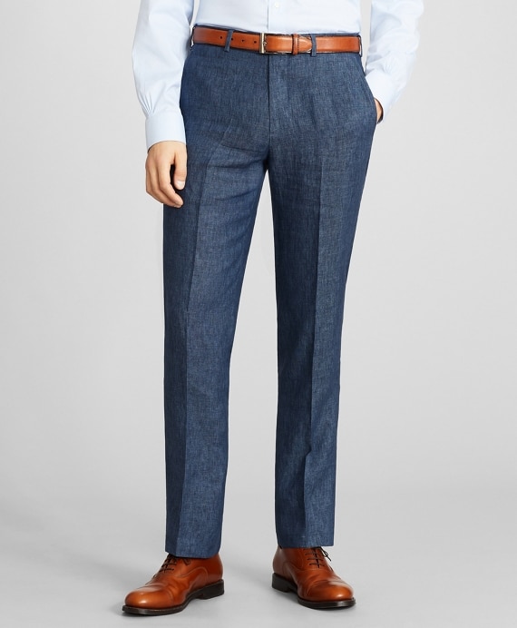 Regent Fit Three-Piece Linen Suit