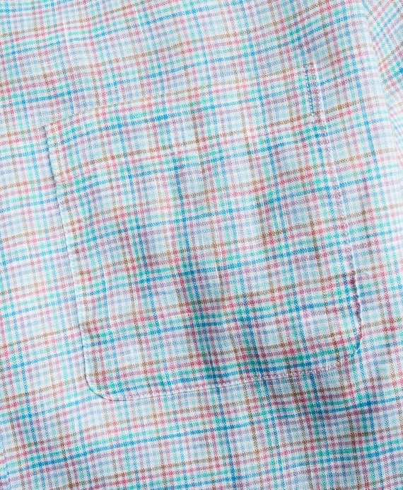 Madison Classic-Fit Sport Shirt, Irish Linen Mini-Check