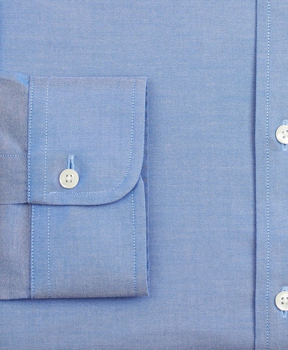 Stretch Milano Slim-Fit Dress Shirt, Non-Iron Pinpoint Ainsley Collar
