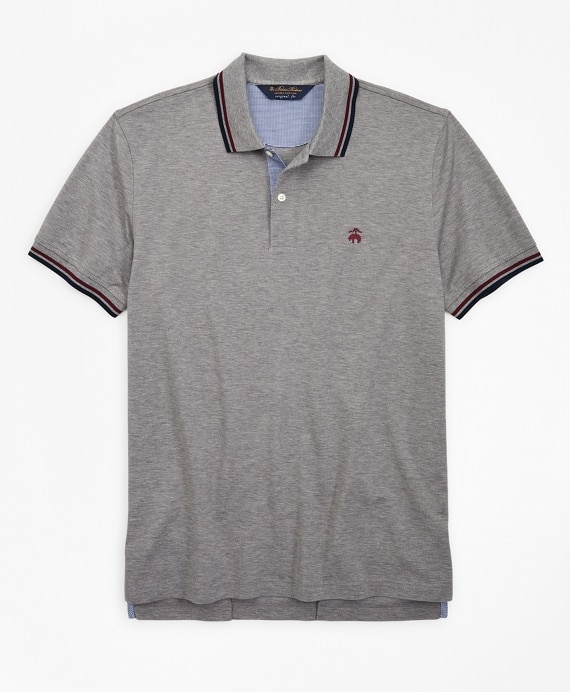 Original Fit Stripe Trim Polo Shirt