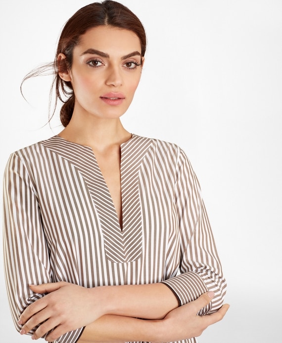 Non-Iron Striped Supima® Cotton Shirt