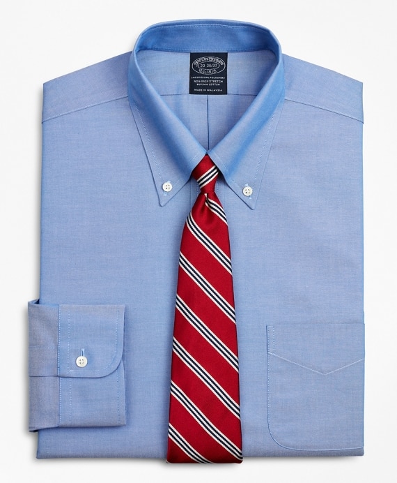 Stretch Big & Tall Dress Shirt, Non-Iron Pinpoint Button-Down Collar