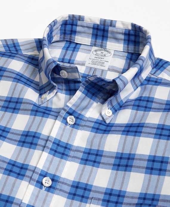 Regent Fit Oxford Plaid Sport Shirt