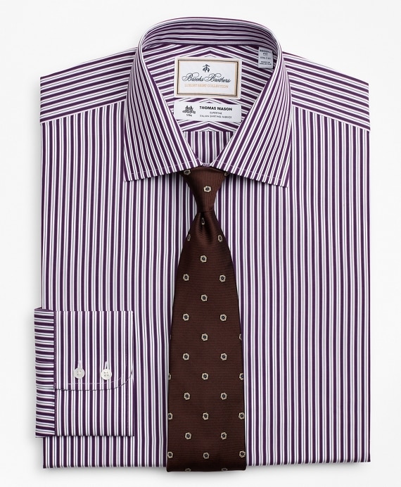 Luxury Collection Regent Fitted Dress Shirt, Franklin Spread Collar Double-Stripe