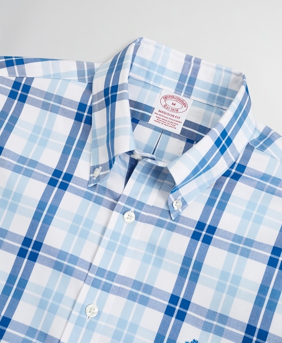 Stretch Madison Classic-Fit Sport Shirt, Non-Iron Check