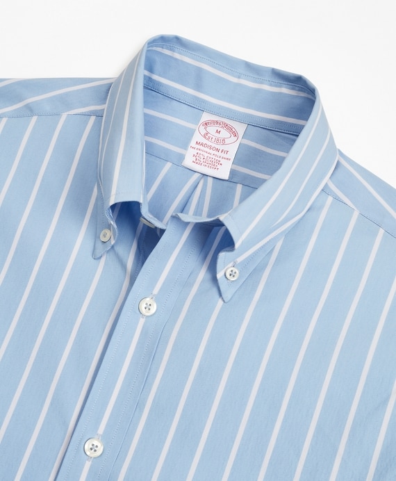 Madison Classic-Fit Sport Shirt, Performance Series with COOLMAX®, Ground Stripe