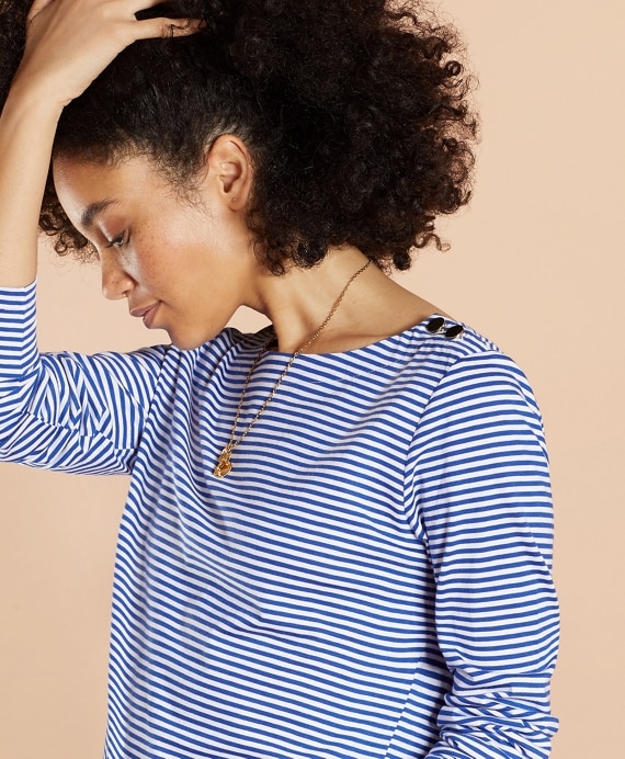 Striped Jersey Long-Sleeve T-Shirt