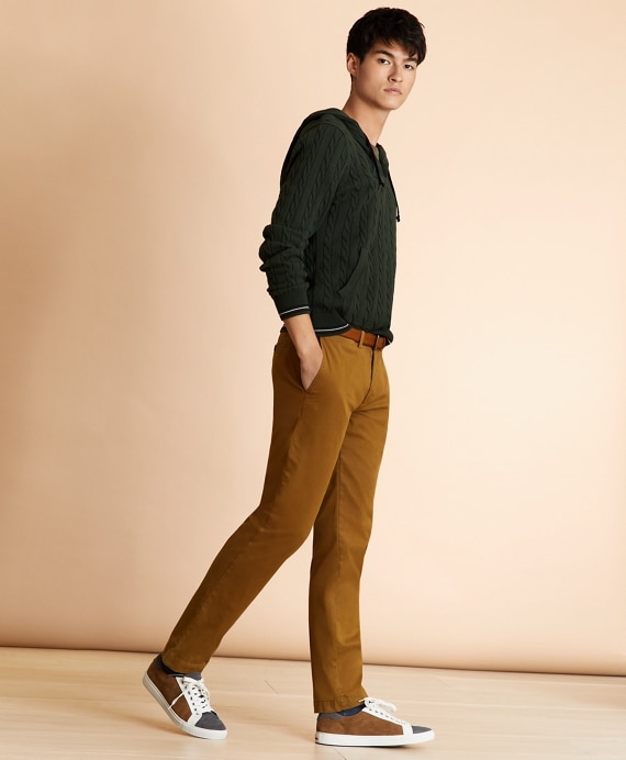 Slim-Fit Garment-Dyed Stretch Chinos