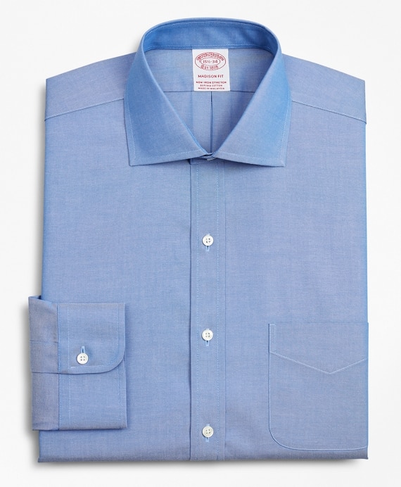 Stretch Madison Classic-Fit Dress Shirt, Non-Iron Pinpoint English Collar