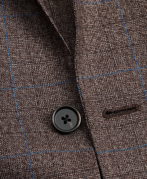 Regent Fit Three-Button Multi-Plaid 1818 Suit