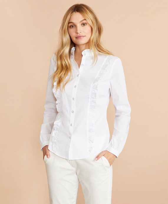 Ruffled Poplin Shirt