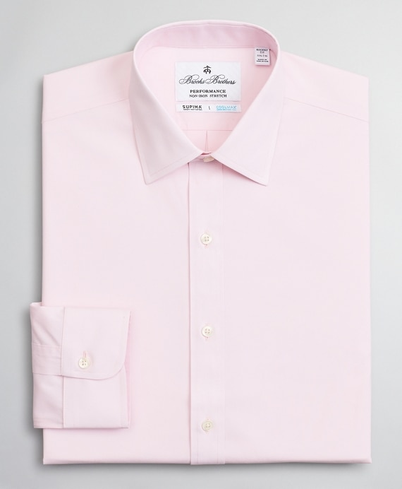 Regent Fitted Dress Shirt, Performance Non-Iron with COOLMAX®, Ainsley Collar Twill